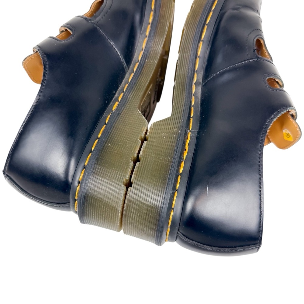 Dr. Martens 8065 Mary Jane Shoe Oxford Buckle Flat Black Smooth Leather Size 9 - Picture 10 of 16